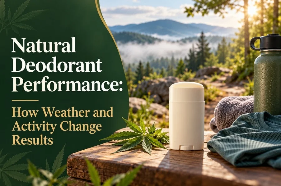 Natural deodorant performance