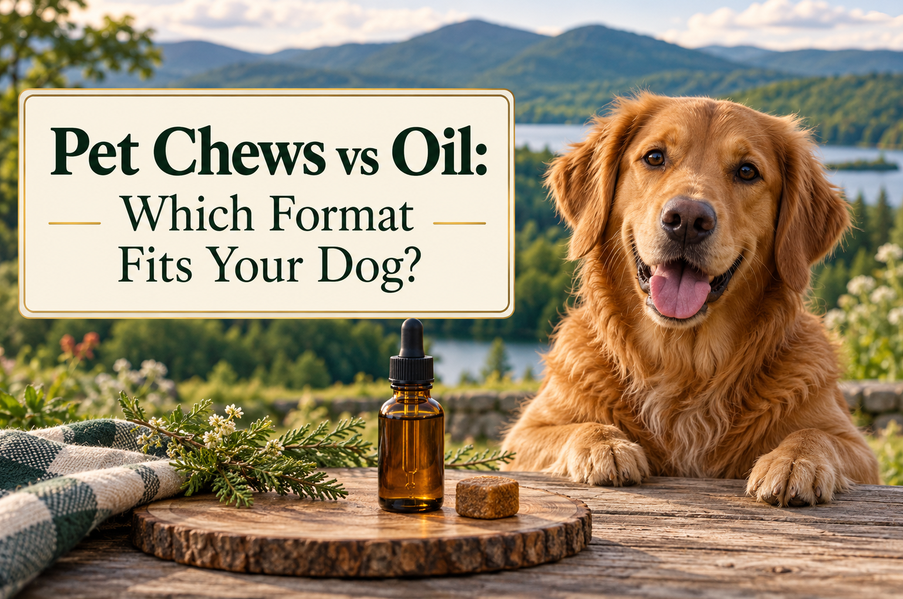 Pet chews vs oil